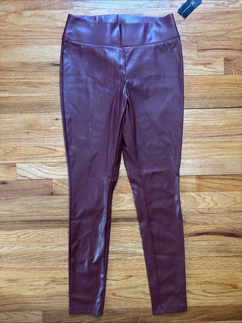 INC International Concepts Wine Faux Leather Leggings Women’s Sz 6